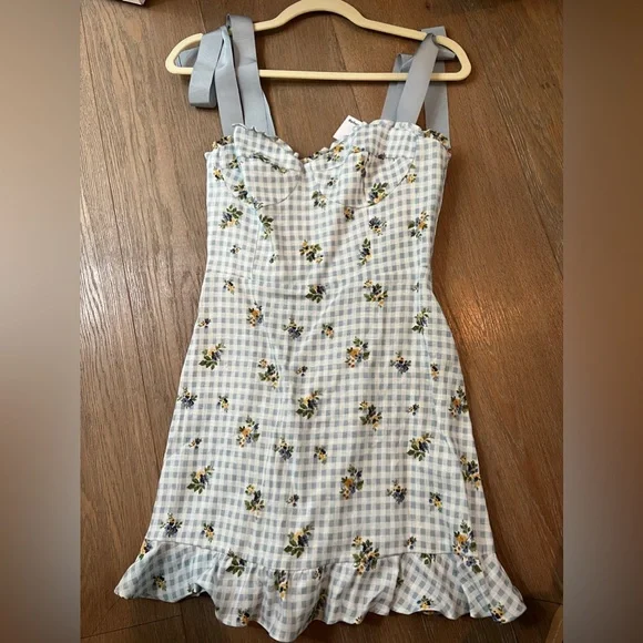 Reformation Desiree Dress - Al Fresco Gingham - Picture 4 of 6